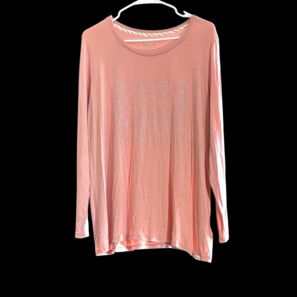 NWOT-Marc New York Light Pink Long Sleeve Tee